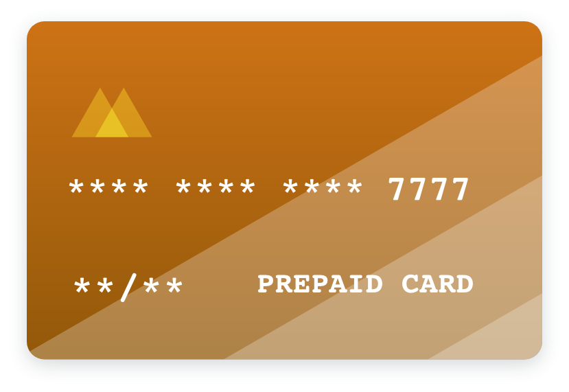 prepaid card image